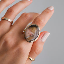 Load image into Gallery viewer, Antique Victorian Rose Gold Miniature Portrait Ring
