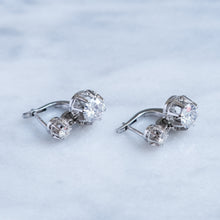 Load image into Gallery viewer, Antique 1920s Art Deco era Dormeuse Earrings
