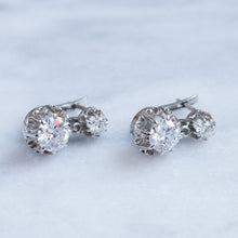Load image into Gallery viewer, Antique 1920s Art Deco era Dormeuse Earrings
