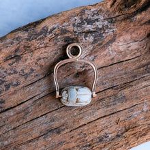 Load image into Gallery viewer, Antique Egyptian Revival Carved Scarab Amulet Pendant

