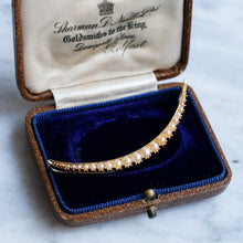 Load image into Gallery viewer, Antique Pearl Crescent Conversion Pendant
