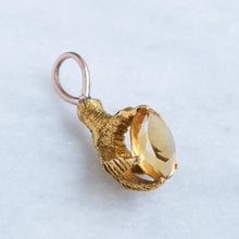 Load image into Gallery viewer, Antique Eagle Talon Claw Citrine Pendant
