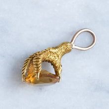 Load image into Gallery viewer, Antique Eagle Talon Claw Citrine Pendant
