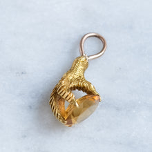 Load image into Gallery viewer, Antique Eagle Talon Claw Citrine Pendant

