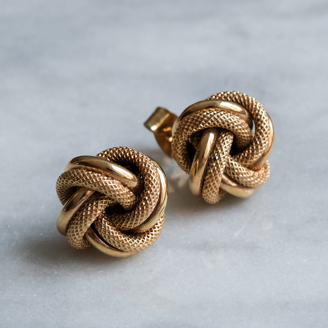 Vintage Love Knot Stud Earrings | Eye of the Cat Jewellery