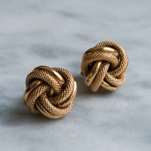 Load image into Gallery viewer, Vintage Textured Love Knot Stud Earrings
