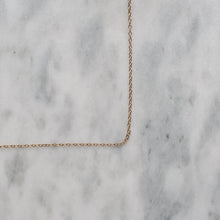 Load image into Gallery viewer, Antique 21 inch 10K Rose Gold Cable-Link Chain
