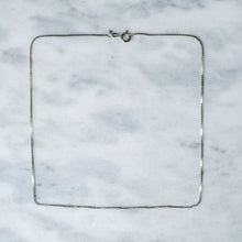 Load image into Gallery viewer, Vintage 15 inch 14K White Gold Box Chain, 2.45g

