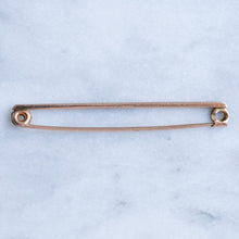 Load image into Gallery viewer, Antique Victorian Safety Pin Brooch
