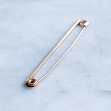 Load image into Gallery viewer, Antique Victorian Safety Pin Brooch
