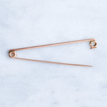 Load image into Gallery viewer, Antique Victorian Safety Pin Brooch
