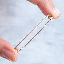 Load image into Gallery viewer, Antique Victorian Safety Pin Brooch

