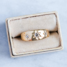Load image into Gallery viewer, Antique Edwardian era Star Set Diamond Trilogy Ring
