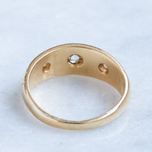 Load image into Gallery viewer, Antique Edwardian era Star Set Diamond Trilogy Ring
