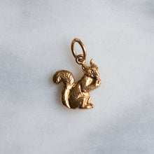 Load image into Gallery viewer, Vintage Squirrel Eating a Nut Charm
