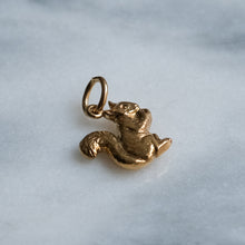 Load image into Gallery viewer, Vintage Squirrel Eating a Nut Charm
