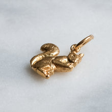 Load image into Gallery viewer, Vintage Squirrel Eating a Nut Charm
