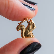 Load image into Gallery viewer, Vintage Squirrel Eating a Nut Charm
