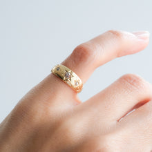 Load image into Gallery viewer, Antique Edwardian era Star Set Diamond Trilogy Ring
