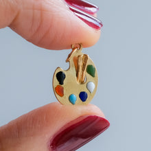Load image into Gallery viewer, Vintage Retro 1960s Artist&#39;s Palette Charm
