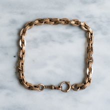 Load image into Gallery viewer, Antique Chunky Celestial Star Rolo-Link Bracelet with Dog-Clip Clasp
