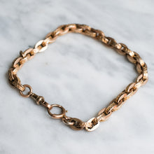Load image into Gallery viewer, Antique Chunky Celestial Star Rolo-Link Bracelet with Dog-Clip Clasp

