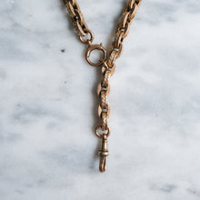 Load image into Gallery viewer, Antique Chunky Celestial Star Rolo-Link Bracelet with Dog-Clip Clasp
