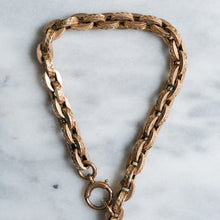 Load image into Gallery viewer, Antique Chunky Celestial Star Rolo-Link Bracelet with Dog-Clip Clasp
