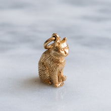 Load image into Gallery viewer, Vintage Sitting Cat Charm
