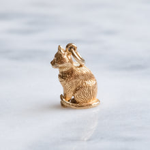 Load image into Gallery viewer, Vintage Sitting Cat Charm
