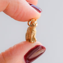 Load image into Gallery viewer, Vintage Sitting Cat Charm
