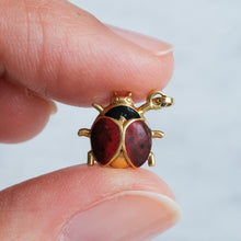 Load image into Gallery viewer, Vintage Enamel Ladybug Charm Pendant
