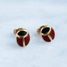 Load image into Gallery viewer, Vintage Ladybug Stud Earrings
