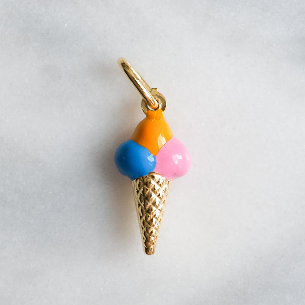 Vintage Enamel Ice Cream Charm