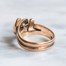 Load image into Gallery viewer, Victorian 8K Rose Gold Opal Snake Ring
