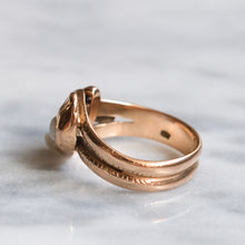 Load image into Gallery viewer, Victorian 8K Rose Gold Opal Snake Ring
