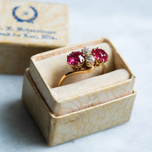 Load image into Gallery viewer, Antique Edwardian 4-Stone Diamond Ruby Ring
