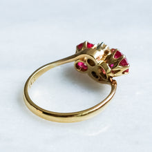 Load image into Gallery viewer, Antique Edwardian 4-Stone Diamond Ruby Ring
