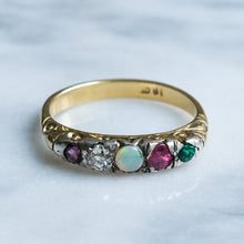 Load image into Gallery viewer, Antique Victorian Acrostic ADORE Ring
