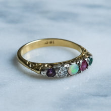 Load image into Gallery viewer, Antique Victorian Acrostic ADORE Ring

