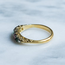 Load image into Gallery viewer, Antique Victorian Acrostic ADORE Ring

