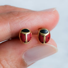 Load image into Gallery viewer, Vintage Ladybug Stud Earrings

