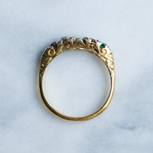 Load image into Gallery viewer, Antique Victorian Acrostic ADORE Ring
