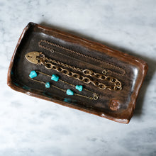 Load image into Gallery viewer, Handmade Dark Blue Oilspot Tenmoku Catch-All Clay Dish by Swee Ceramics
