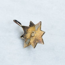 Load image into Gallery viewer, Antique Pearl and Rose-Cut Diamond Celestial Star Pendant
