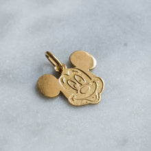 Load image into Gallery viewer, Vintage 18K Yellow Gold French Mickey Mouse Disney Charm
