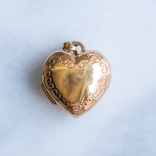 Load image into Gallery viewer, Vintage Puffy Heart Locket
