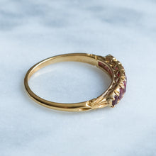 Load image into Gallery viewer, Vintage 7-Stone Burmese Ruby Ring
