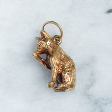 Load image into Gallery viewer, Vintage Grooming Cat Charm
