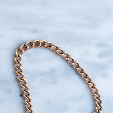 Load image into Gallery viewer, Antique 7 Inch Curb-Link Bracelet with attached Padlock
